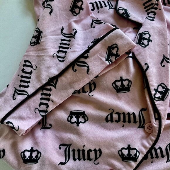 JUICY COUTURE Women's 2 Pc Pajama Set NWT Size L - Picture 4 of 8